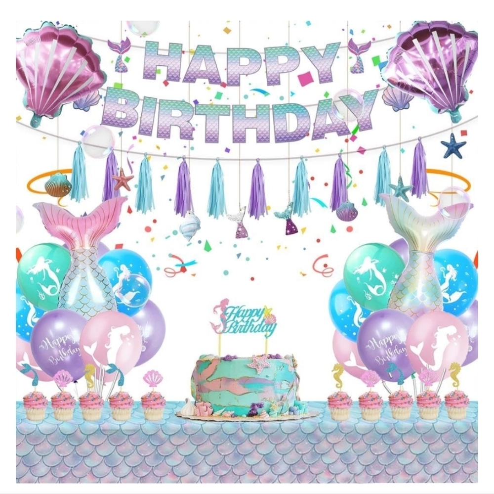 Birthday Mermaid Decoration